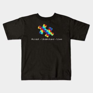 Autism Awareness Puzzle Love T-Shirt Kids T-Shirt